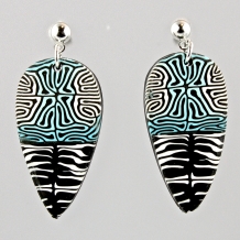 Polymer Cane Earrings 