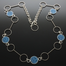 Sterling Silver "Bubble" Link Necklace